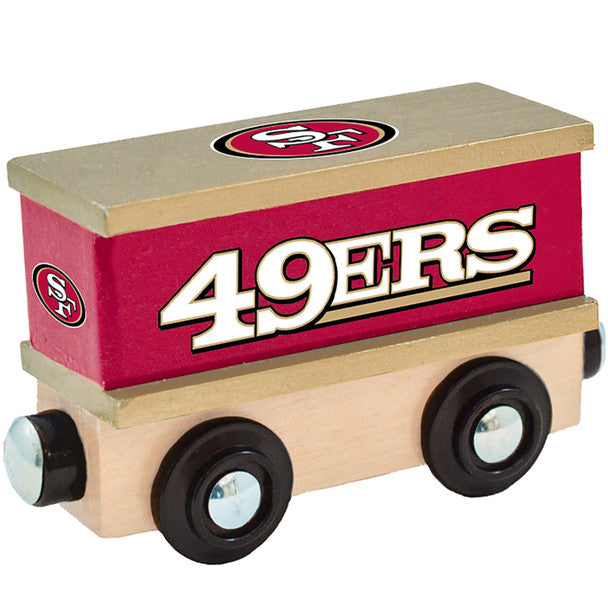 San Francisco 49ers Box Car Wooden Toy Train Engine by Masterpieces