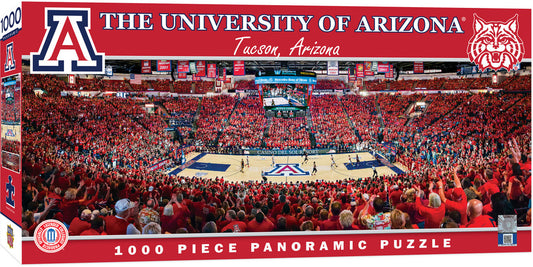 Arizona Wildcats Panoramic Basketball Stadium 1000 Piece Puzzle - Center View by Masterpieces