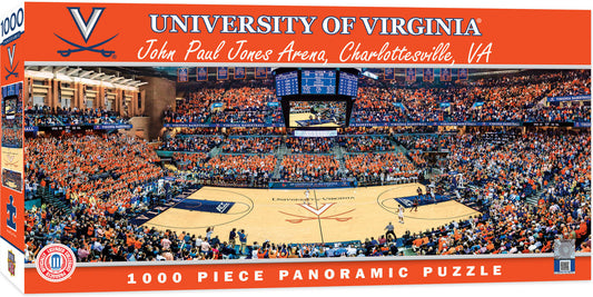 Virginia Cavaliers Panoramic Basketball Arena 1000 Piece Puzzle - Center View by Masterpieces