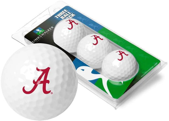 Alabama Crimson Tide - 3 Golf Ball Sleeve by Linkswalker