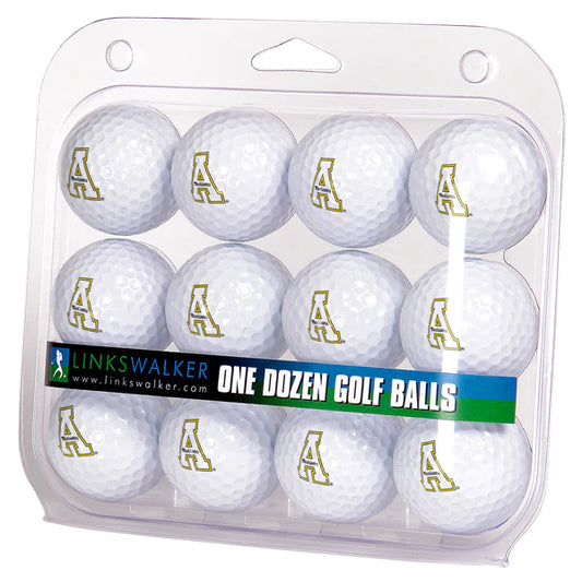 Appalachian State Mountaineers Golf Balls 1 Dozen 2-Piece Regulation Size Balls by Linkswalker
