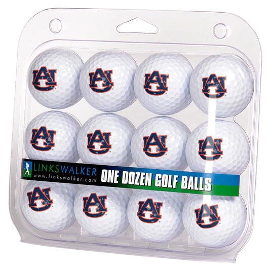 Auburn Tigers Golf Balls 1 Dozen 2-Piece Regulation Size Balls by Linkswalker