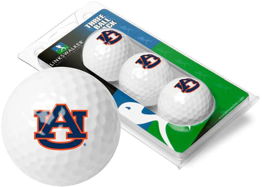 Auburn Tigers  - 3 Golf Ball Sleeve by Linkswalker