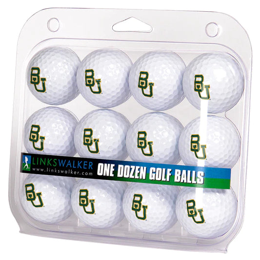 Baylor Bears Golf Balls 1 Dozen 2-Piece Regulation Size Balls by Linkswalker