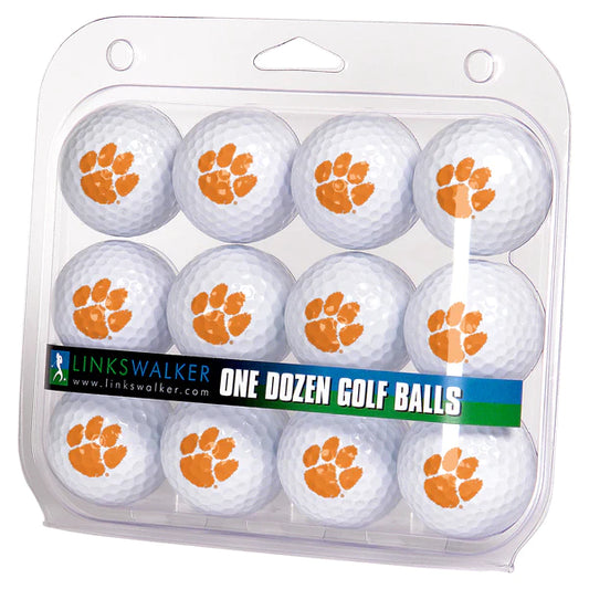 Clemson Tigers Golf Balls 1 Dozen 2-Piece Regulation Size Balls by Linkswalker
