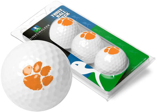 Clemson Tigers - 3 Golf Ball Sleeve by Linkswalker