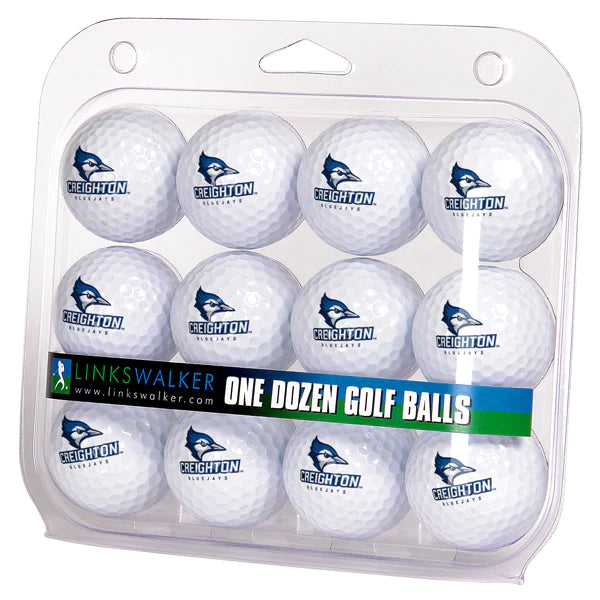 Creighton University Bluejays Golf Balls 1 Dozen 2-Piece Regulation Size Balls by Linkswalker