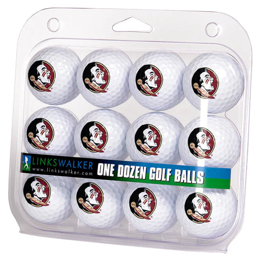 Florida State Seminoles Golf Balls 1 Dozen 2-Piece Regulation Size Balls by Linkswalker
