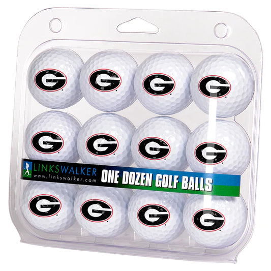 Georgia Bulldogs Golf Balls 1 Dozen 2-Piece Regulation Size Balls by Linkswalker