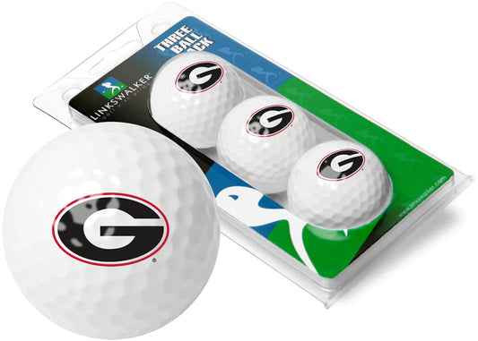 Georgia Bulldogs - 3 Golf Ball Sleeve by Linkswalker