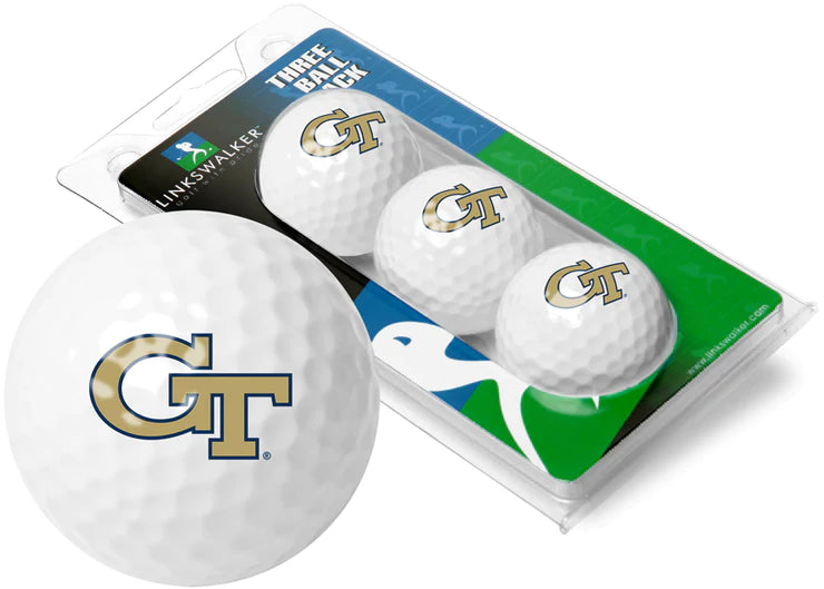 Georgia Tech Yellow Jackets - 3 Golf Ball Sleeve by Linkswalker