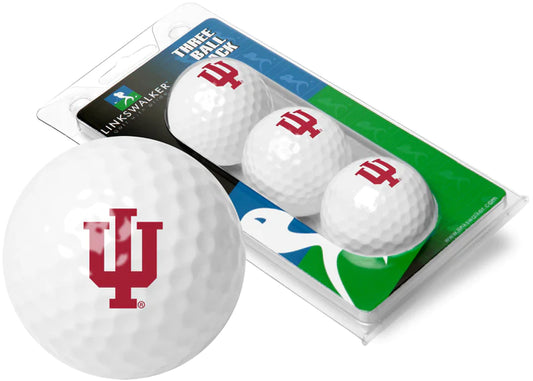 Indiana Hoosiers - 3 Golf Ball Sleeve by Linkswalker