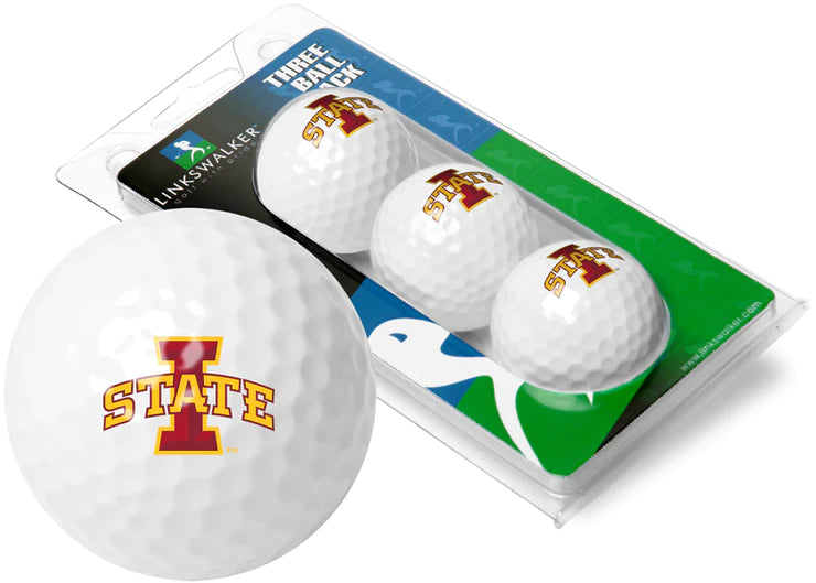 Iowa State Cyclones - 3 Golf Ball Sleeve by Linkswalker