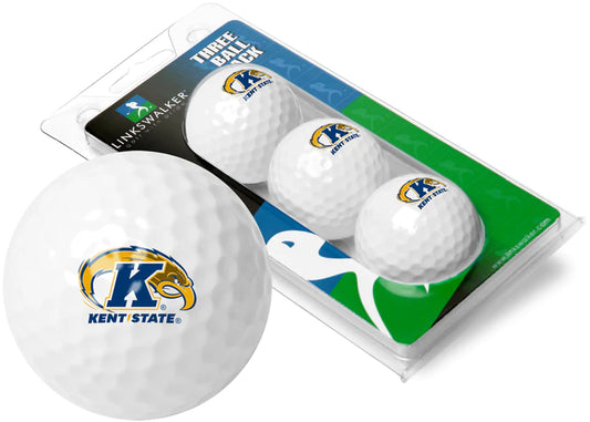 Kent State Golden Flashes - 3 Golf Ball Sleeve by Linkswalker