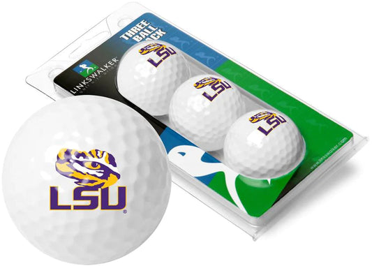 LSU Tigers - 3 Golf Ball Sleeve by Linkswalker