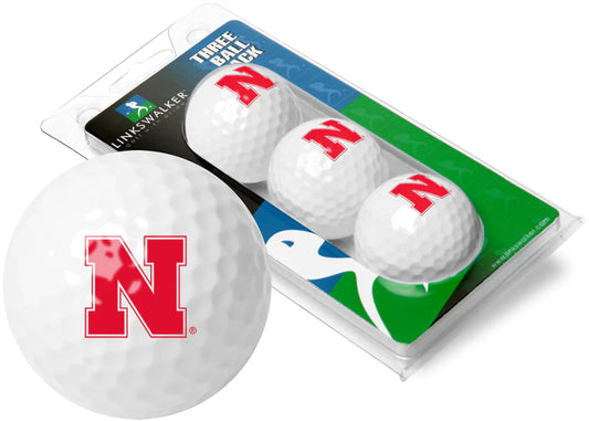 Nebraska Cornhuskers - 3 Golf Ball Sleeve by Linkswalker
