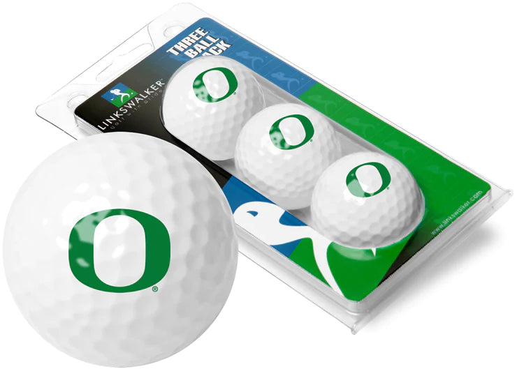 Oregon Ducks - 3 Golf Ball Sleeve by Linkswalker