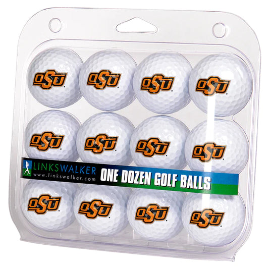 Oklahoma State Cowboys Golf Balls 1 Dozen 2-Piece Regulation Size Balls by Linkswalker