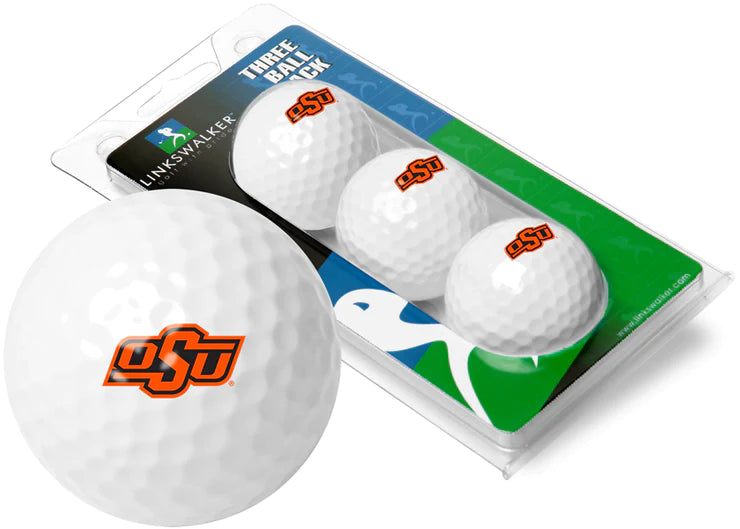 Oklahoma State Cowboys - 3 Golf Ball Sleeve by Linkswalker