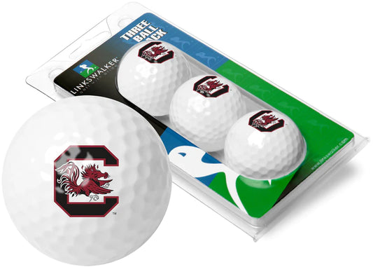 South Carolina Gamecocks - 3 Golf Ball Sleeve by Linkswalker