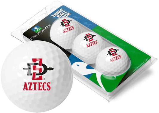 San Diego State Aztecs - 3 Golf Ball Sleeve by Linkswalker