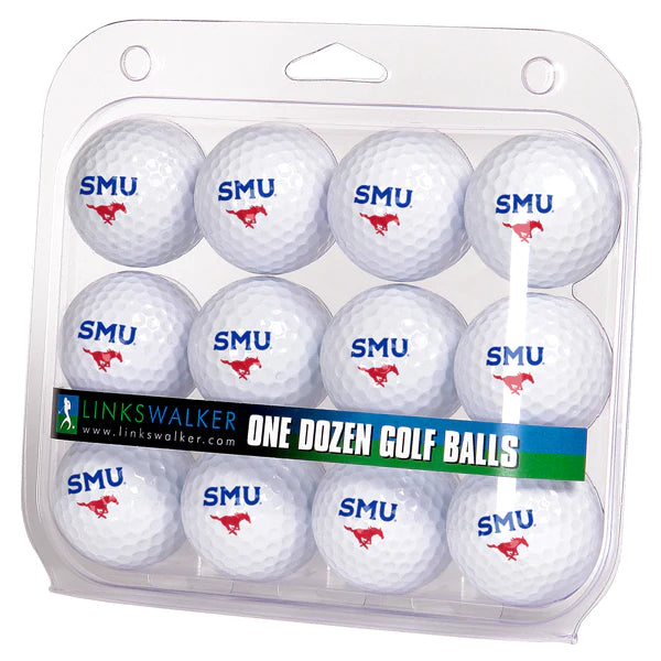 Southern Methodist MustangsGolf Balls 1 Dozen 2-Piece Regulation Size Balls by Linkswalker