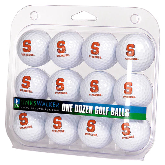 Syracuse Orange Golf Balls 1 Dozen 2-Piece Regulation Size Balls by Linkswalker