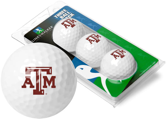 Texas A&M Aggies - 3 Golf Ball Sleeve by Linkswalker
