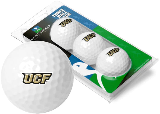 Central Florida {UCF} Knights - 3 Golf Ball Sleeve by Linkswalker