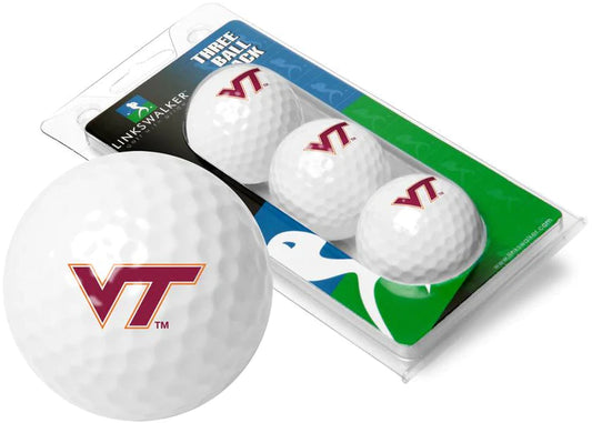 Virginia Tech Hokies - 3 Golf Ball Sleeve by Linkswalker