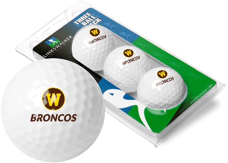 Western Michigan Broncos - 3 Golf Ball Sleeve by Linkswalker