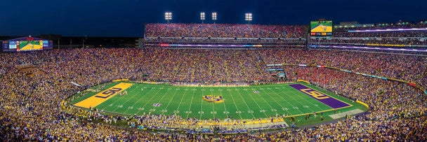 Louisiana State University (LSU) Tigers Stadium 1000 Piece Panoramic Puzzle - Center View by Masterpieces