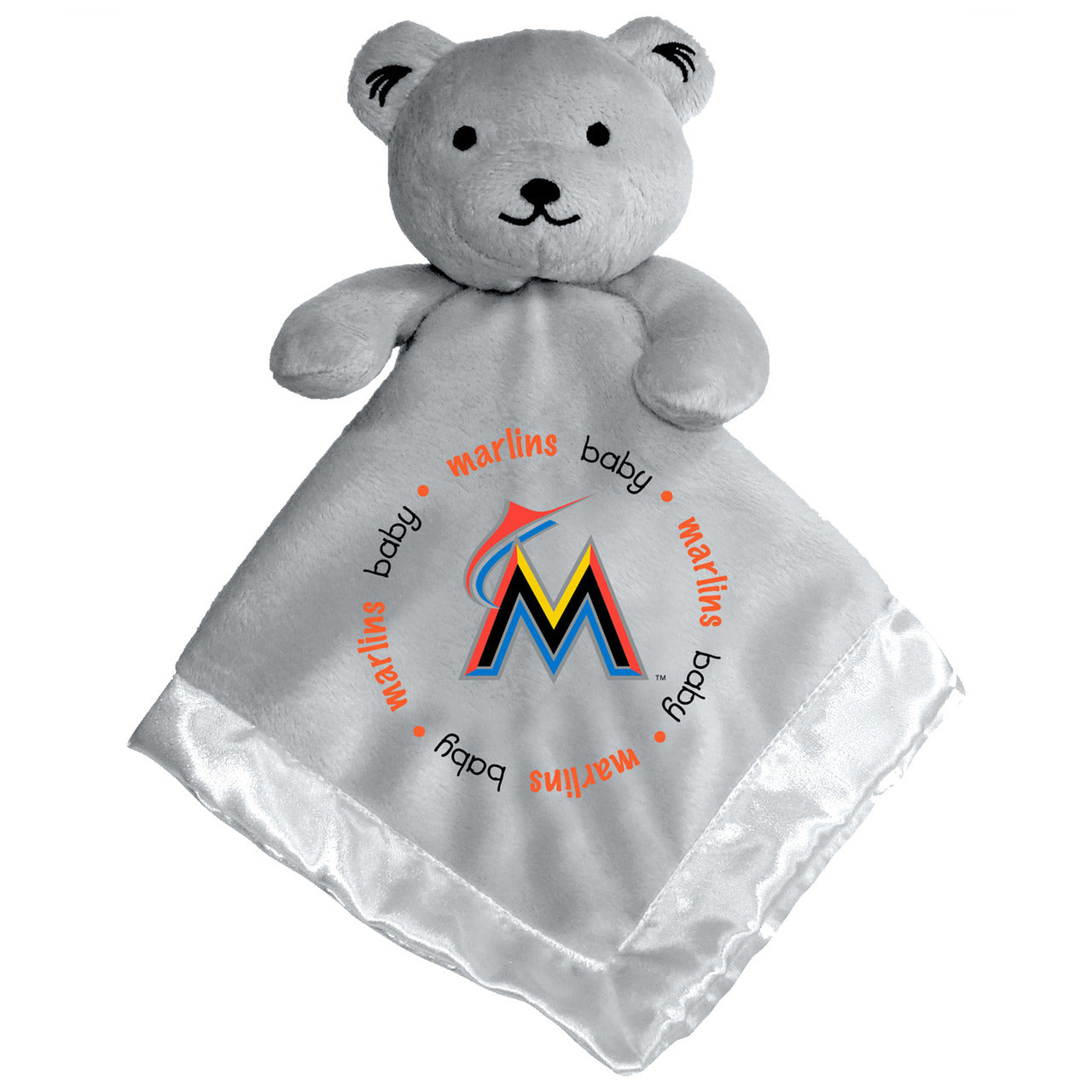 Miami Marlins Gray Embroidered Security Bear by Masterpieces Inc.