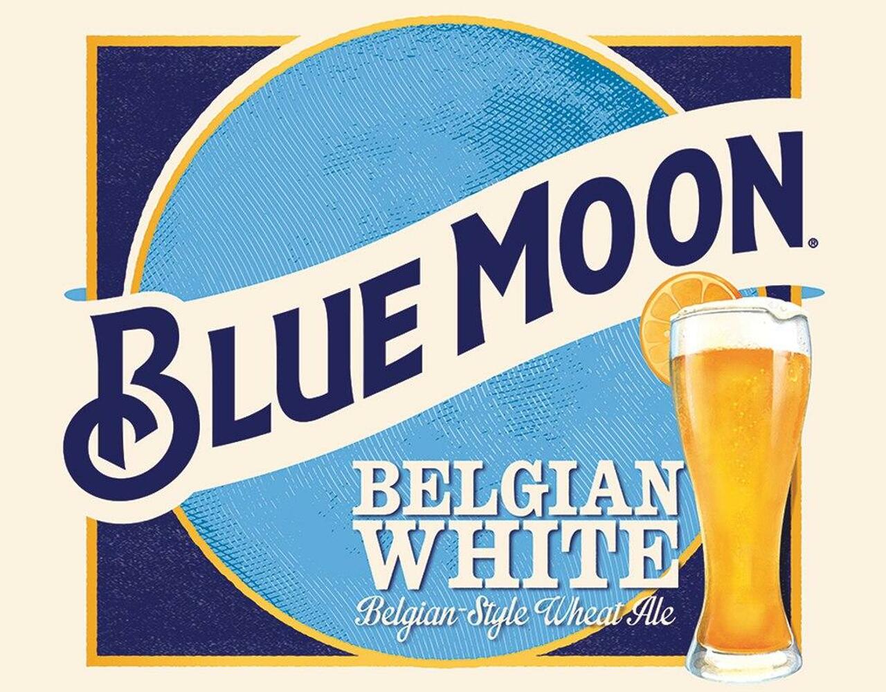 Blue Moon Belgian Wheat Metal Tin Sign - 2336