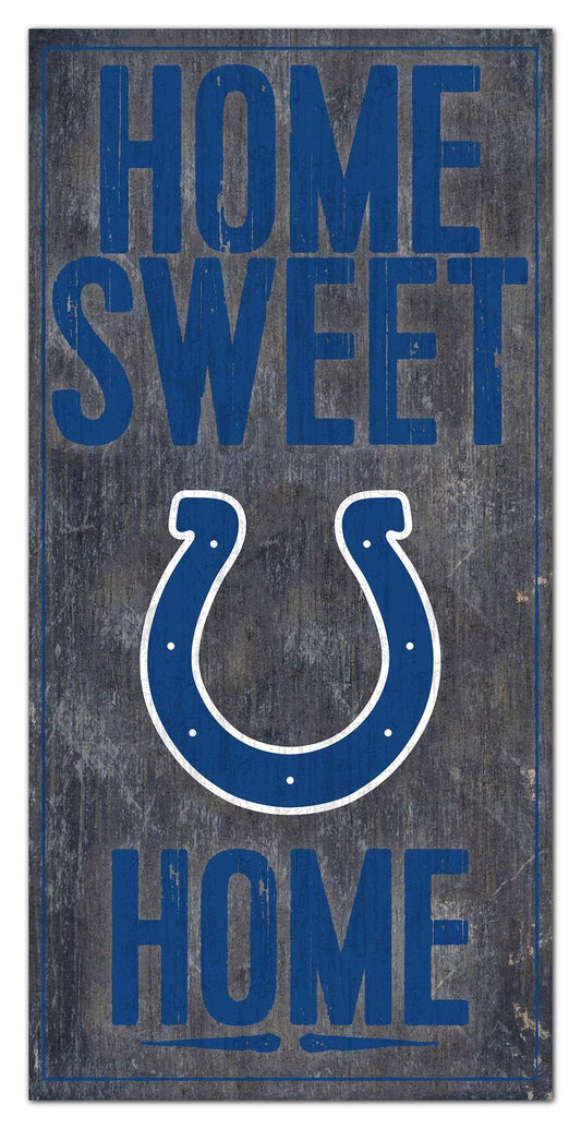 Indianapolis Colts Home Sweet Home 6" x 12" Sign by Fan Creations