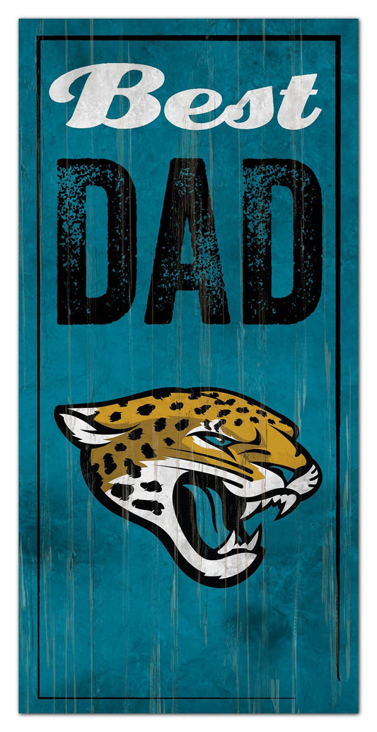 Jacksonville Jaguars Best Dad Sign by Fan Creations