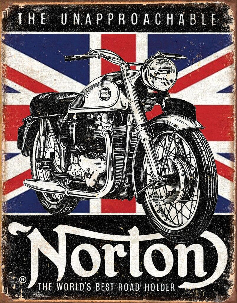 Norton - Best Roadholder Metal Tin Sign - 2678