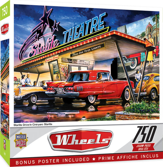 Wheels - Starlite Theatre 750 Piece Jigsaw Puzzle by Masterpieces