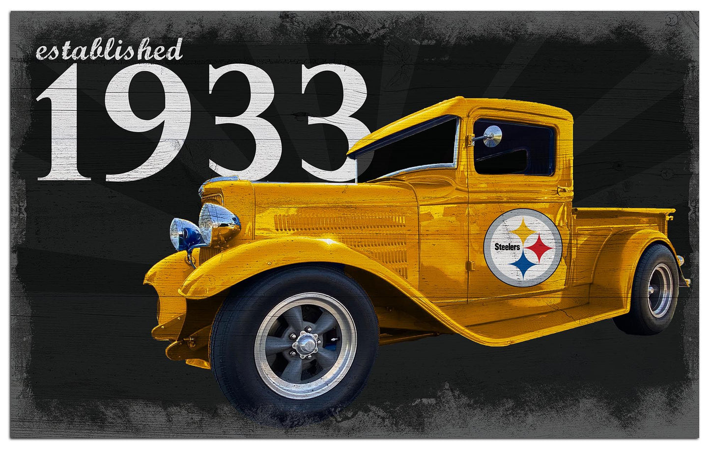 Pittsburgh Steelers Established Truck 11" x 19" Sign by Fan Creations