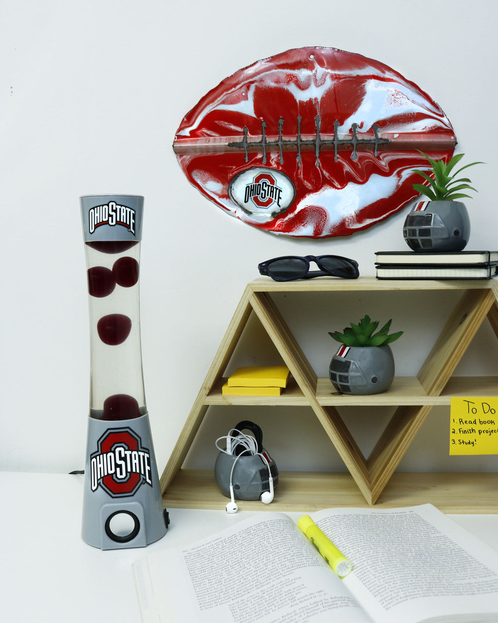 Ohio State Buckeyes Magma Lamp - Bluetooth Speaker by Sporticulture