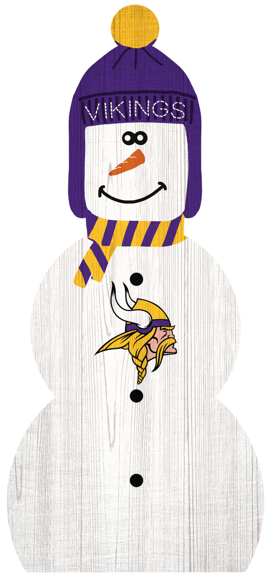 Minnesota Vikings 31" Snowman Leaner by Fan Creations