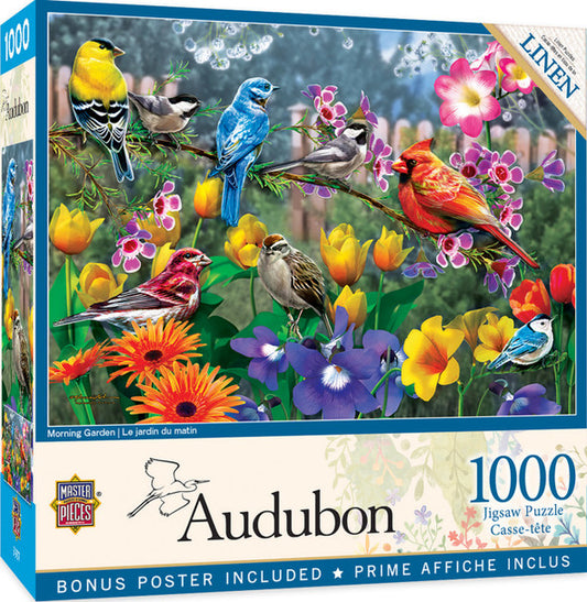 Audubon - Morning Garden 1000 Piece Jigsaw Puzzle by Masterpieces
