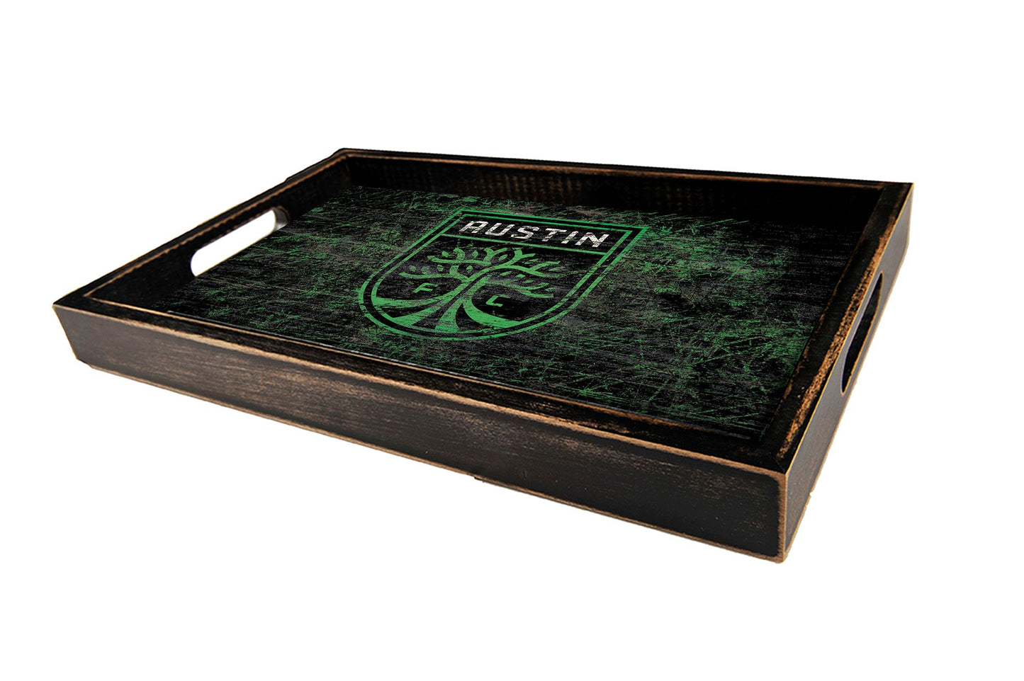 Austin FC Distressed Serving Tray with Team Color by Fan Creations