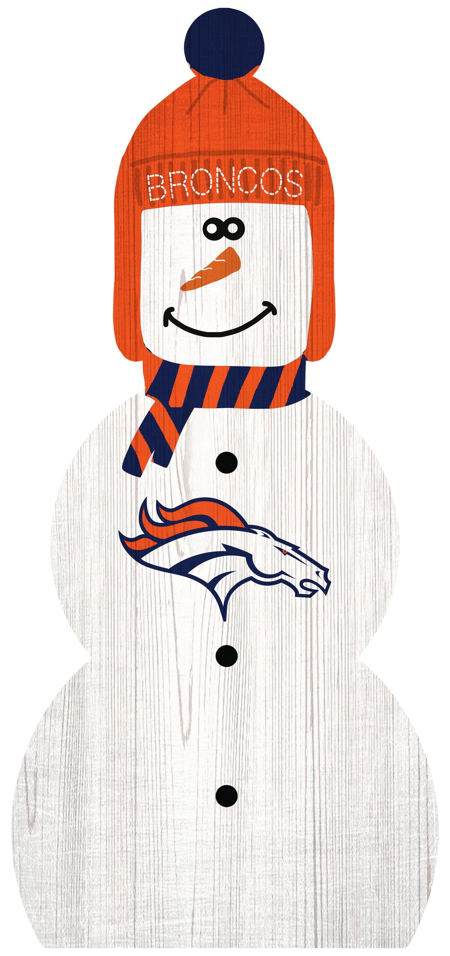 Denver Broncos 31" Snowman Leaner by Fan Creations