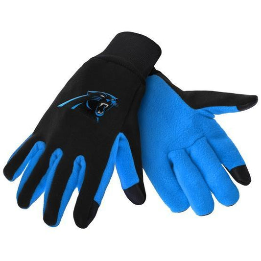 Carolina Panthers Color Texting Gloves by FOCO