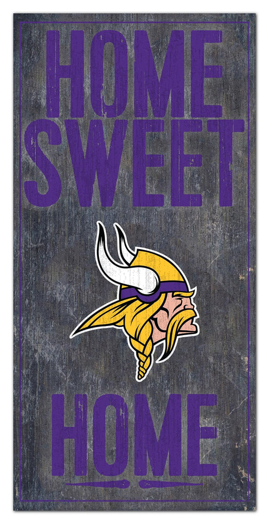 Minnesota Vikings Home Sweet Home 6" x 12" Sign by Fan Creations