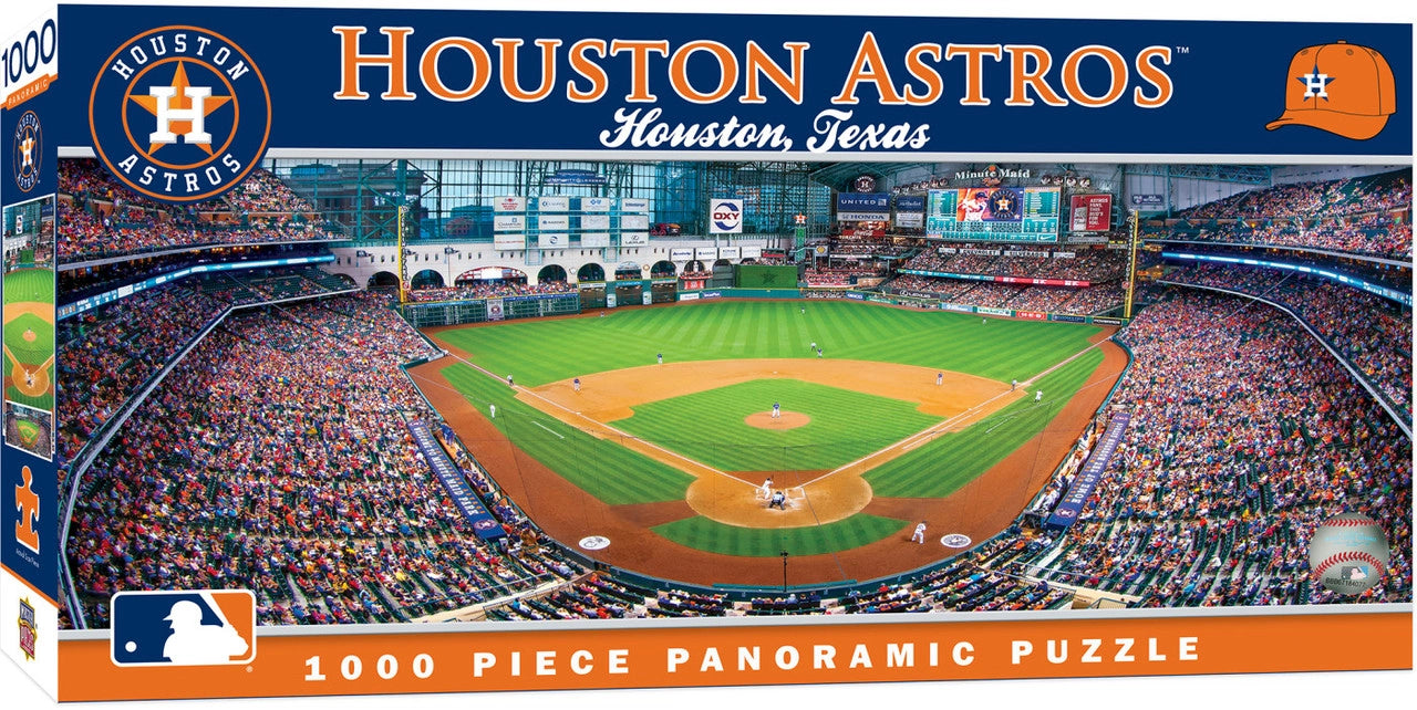 Houston Astros Panoramic Stadium 1000 Piece Puzzle by Masterpieces