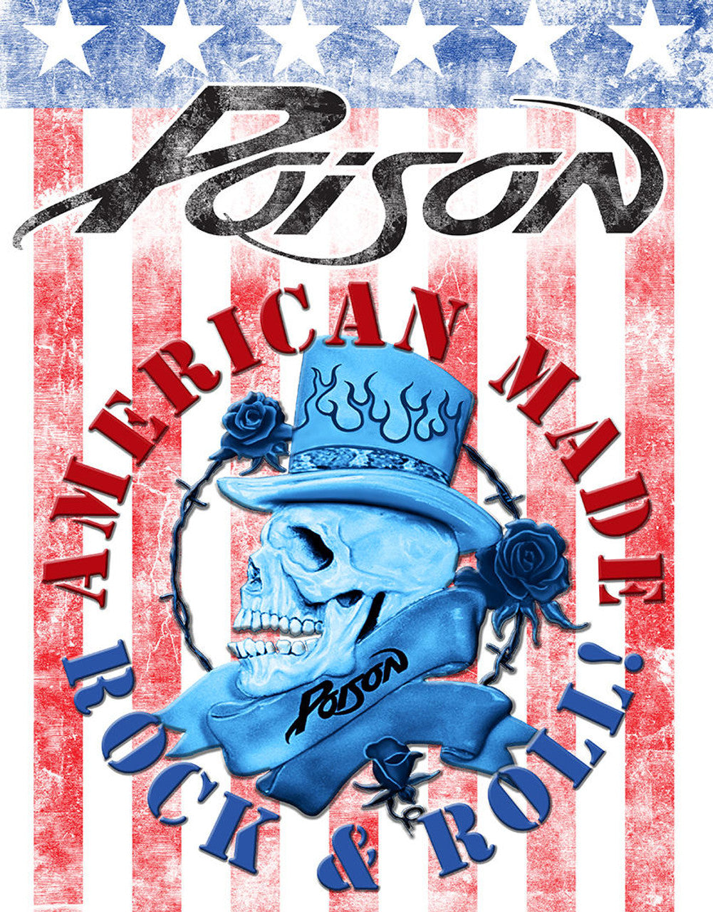 Poison Rock and Roll 12.5" x 16" Metal Tin Sign - 2648