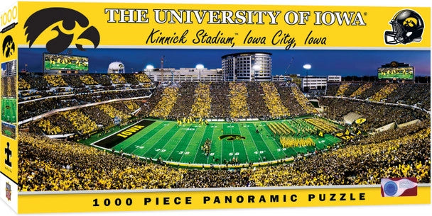 Iowa Hawkeyes Kinnick Stadium 1000 Piece Panoramic Puzzle - Center View by Masterpieces
