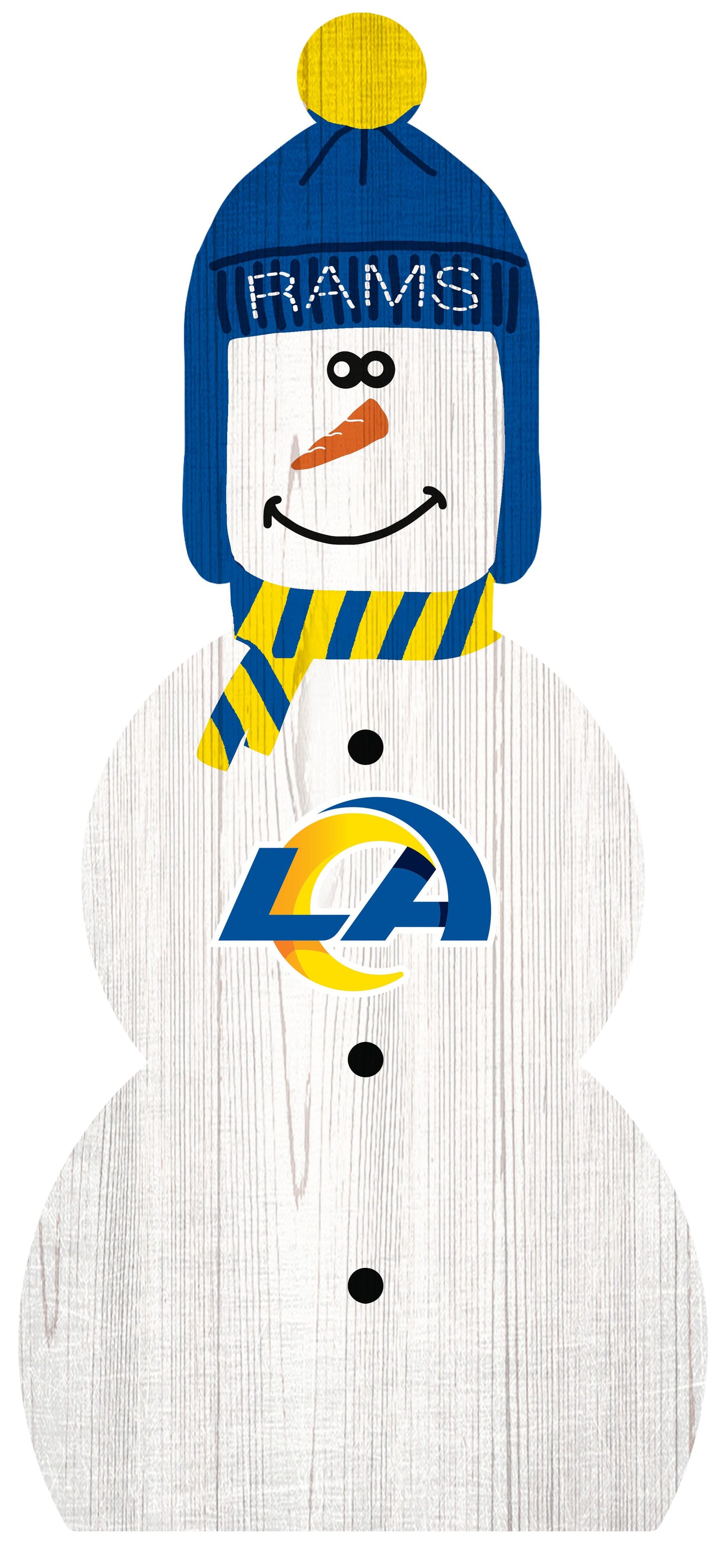 Los Angeles Rams 31" Snowman Leaner by Fan Creations